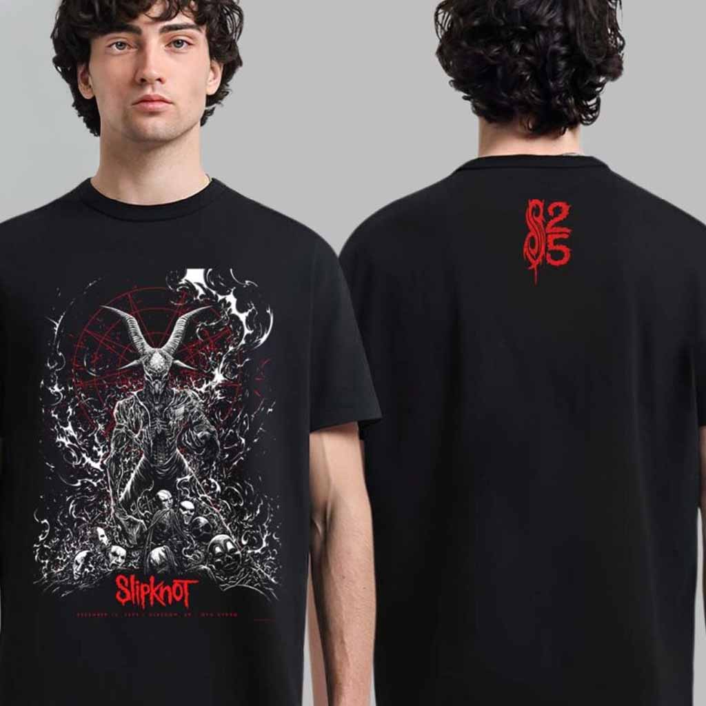Slipknot Glasgow UK 2024 Tour Merch Tee At OVO Hydro On December 15 2024 T-Shirt Slipknot Merch Fan Gifts-1