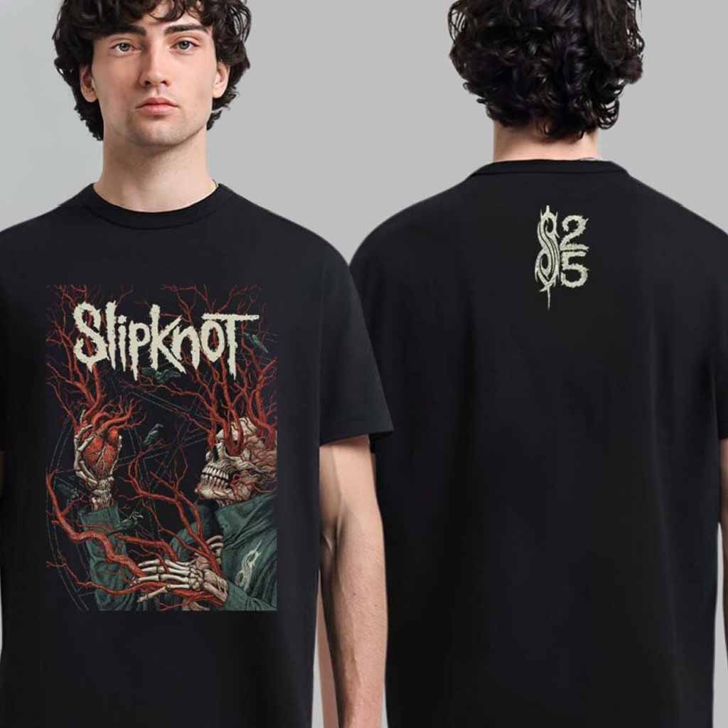 Slipknot Leeds UK 2024 Tour Merch Tee At First Direct Arena On December 14 2024 T-Shirt Slipknot Merch Gifts For Fans-1 Slipknot Leeds UK 2024 Tour Merch Tee At First Direct Arena On December 14 2024 T-Shirt Slipknot Merch Gifts For Fans-1