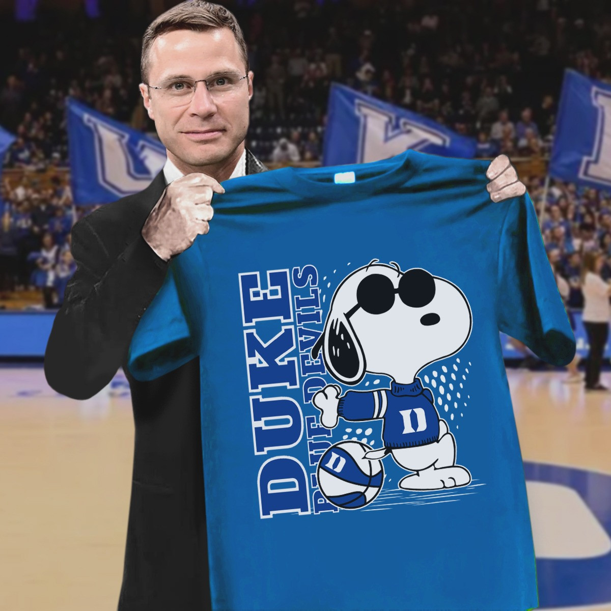 Snoopy Duke Blue Devils Shirt Merch Support Men's Basketball Team Go Duke Gifts For Fans-1