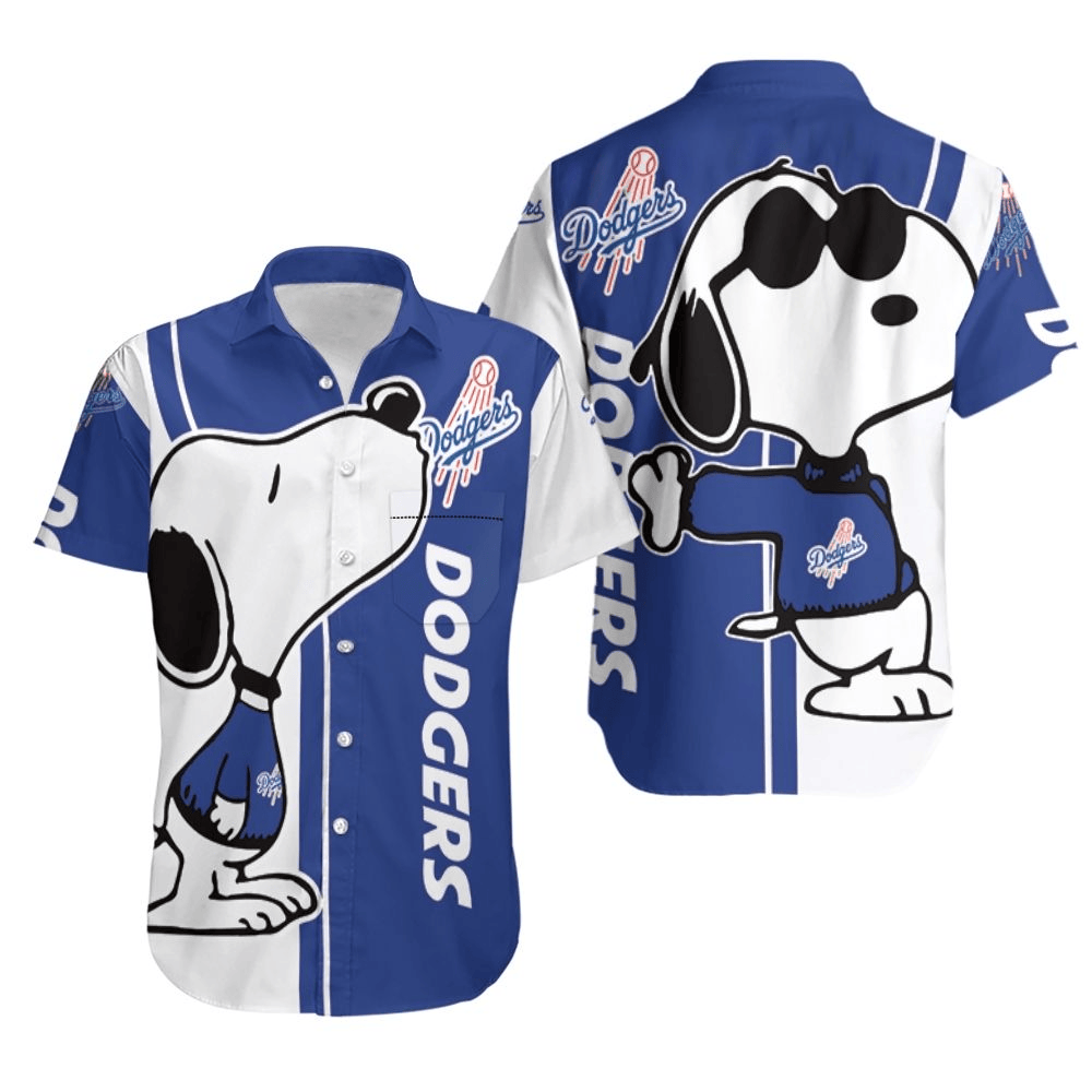 Snoopy LA Los Angeles Dodgers Hawaiian Shirt Cute Baseball Aloha Shirt Fan Merch Clothing-1 Snoopy LA Los Angeles Dodgers Hawaiian Shirt Cute Baseball Aloha Shirt Fan Merch Clothing-1