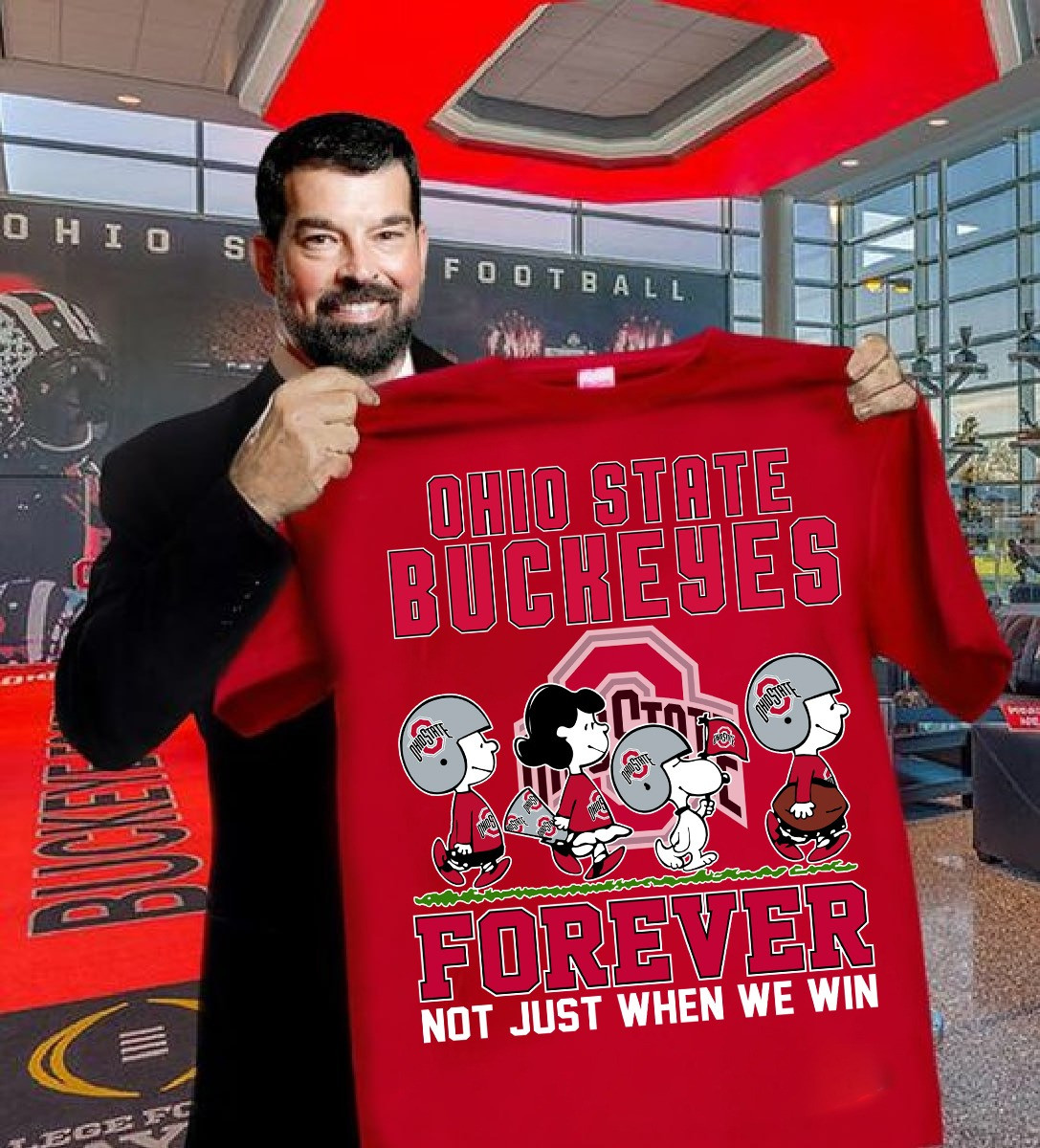 Snoopy Ohio State Buckeyes Forever Shirt Not Just When We Win Gifts For Buckeyes Fans-1 Snoopy Ohio State Buckeyes Forever Shirt Not Just When We Win Gifts For Buckeyes Fans-1