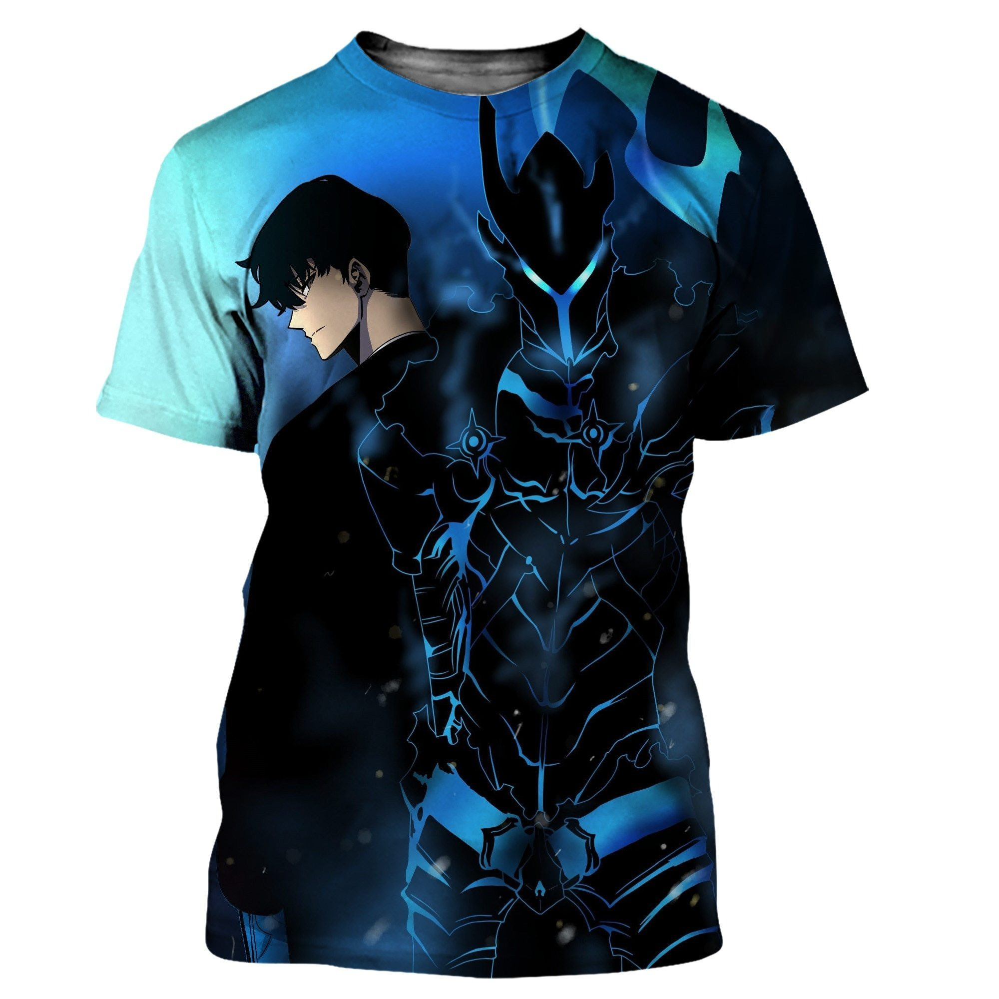 Solo Leveling Shirt Monarch Jin Woo X Igris T-Shirt Solo Leveling Merch For Manga Lovers-1 Solo Leveling Shirt Monarch Jin Woo X Igris T-Shirt Solo Leveling Merch For Manga Lovers-1