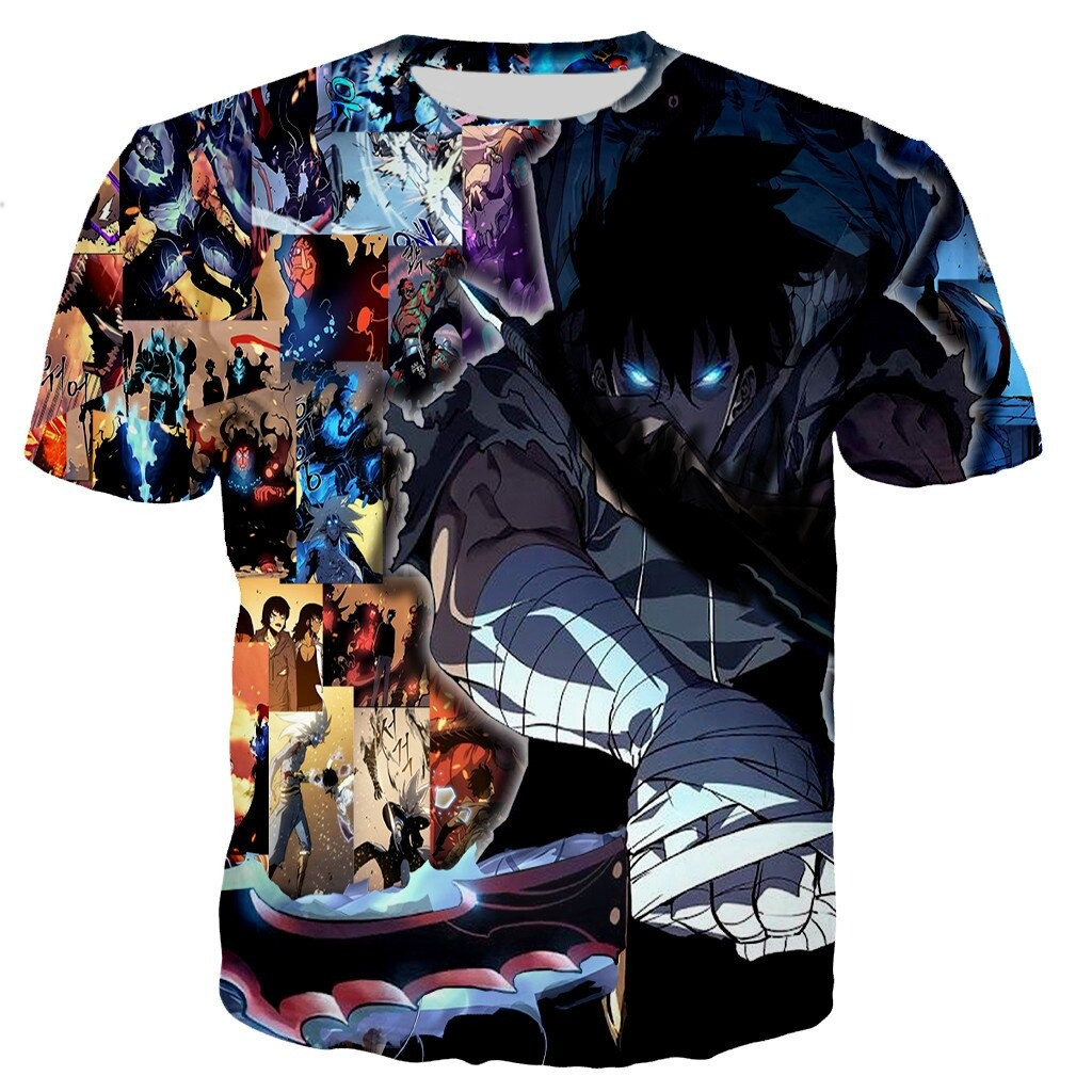 Solo Leveling Shirt Solo Leveling Reawakened Jin Woo T-Shirt Merch Gifts For Manga Lovers-1 Solo Leveling Shirt Solo Leveling Reawakened Jin Woo T-Shirt Merch Gifts For Manga Lovers-1