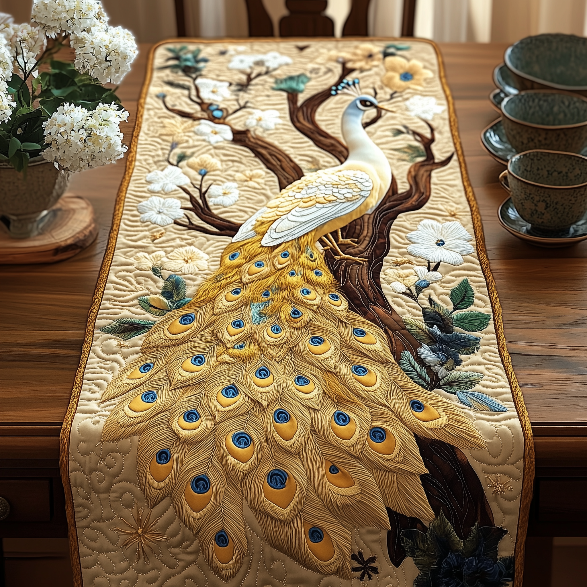 Sovereign Beauty Quilted Table Runner Mother In Law Valentine Day Gift-1 Sovereign Beauty Quilted Table Runner Mother In Law Valentine Day Gift-1