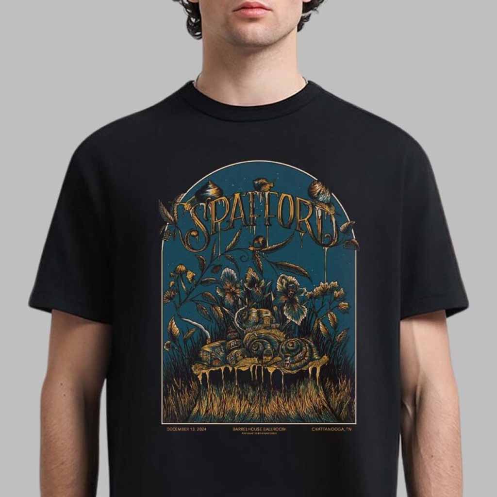 Spafford Poster For Show In Chattanooga Tennessee At Barrelhouse Ballroom On December 13 2024 T-Shirt Spafford Merch Gift For Fans-1