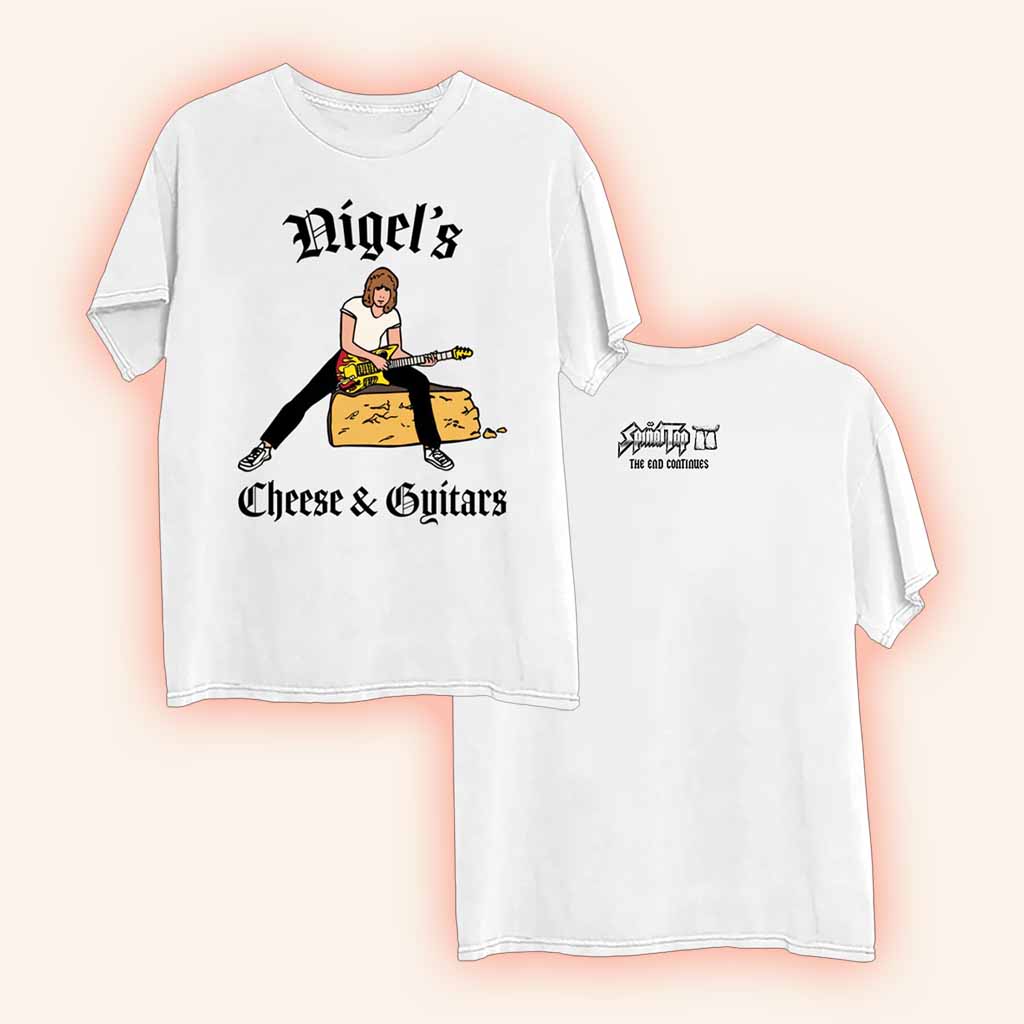 Spinal Tap Merch Nigel's Cheese And Guitars T-Shirt Birthday Presents For Friends-1