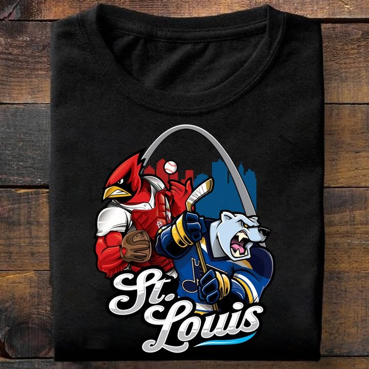 St Louis City Sport Teams Mascots T-Shirt Unique Best Gifts For Sport Teams Lovers Fans-1 St Louis City Sport Teams Mascots T-Shirt Unique Best Gifts For Sport Teams Lovers Fans-1