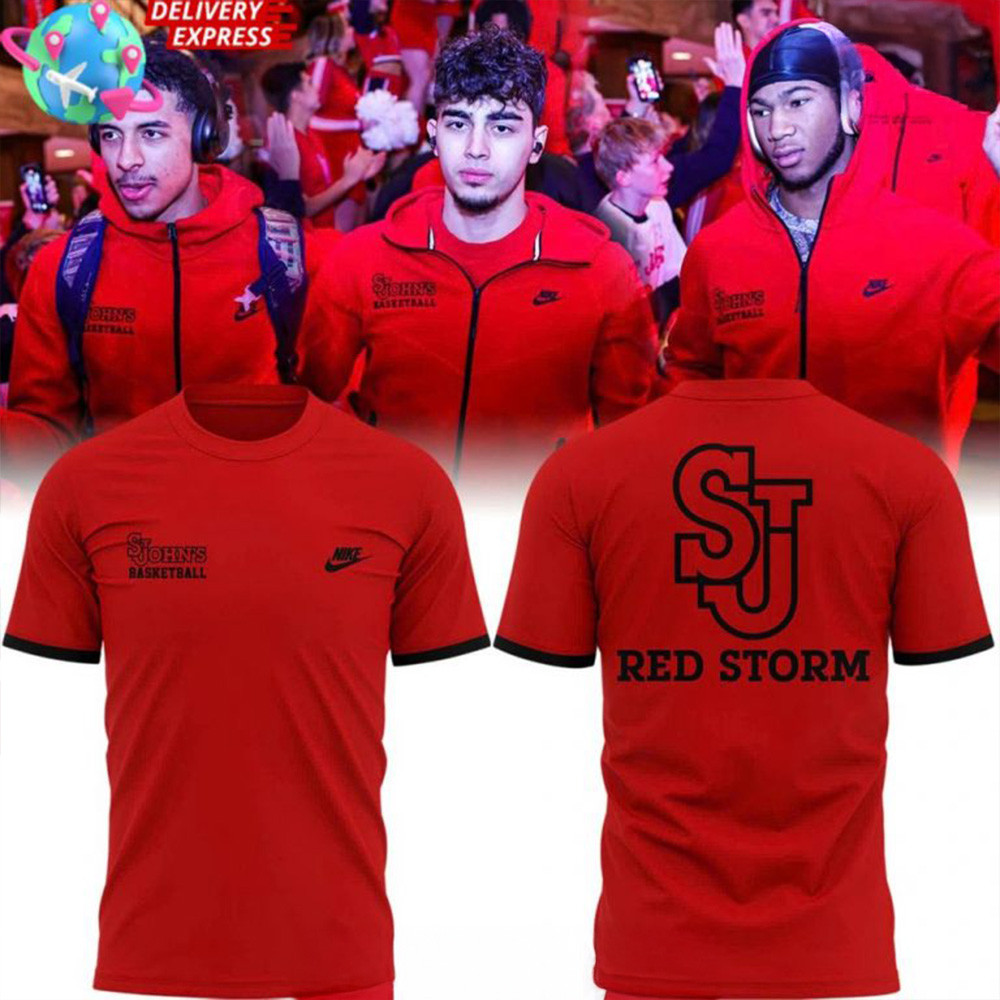 St. John's Red Storm Basketball 2025 Nike T-Shirt St. John's Merch Fathers Day Presents-1 St. John's Red Storm Basketball 2025 Nike T-Shirt St. John's Merch Fathers Day Presents-1