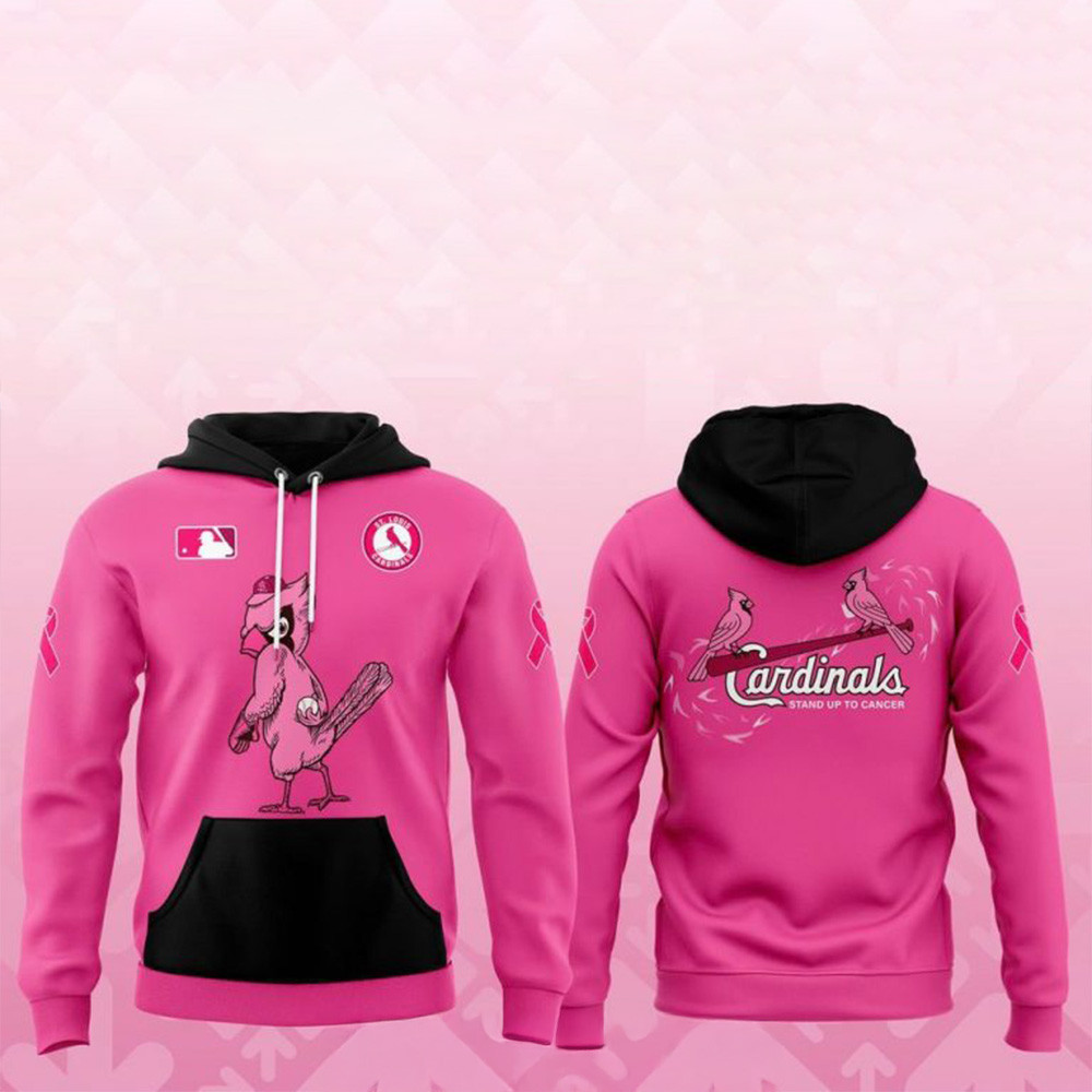 St. Louis Cardinals Stand Up To Cancer Special Hoodie St. Louis Cardinals Merch Gifts For Dad-1 St. Louis Cardinals Stand Up To Cancer Special Hoodie St. Louis Cardinals Merch Gifts For Dad-1