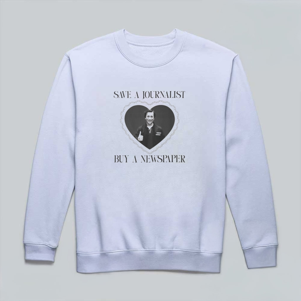 Superman Jimmy Olsen Save A Journalist Buy A Newspaper Sweatshirt Gift Ideas For Him-1 Superman Jimmy Olsen Save A Journalist Buy A Newspaper Sweatshirt Gift Ideas For Him-1