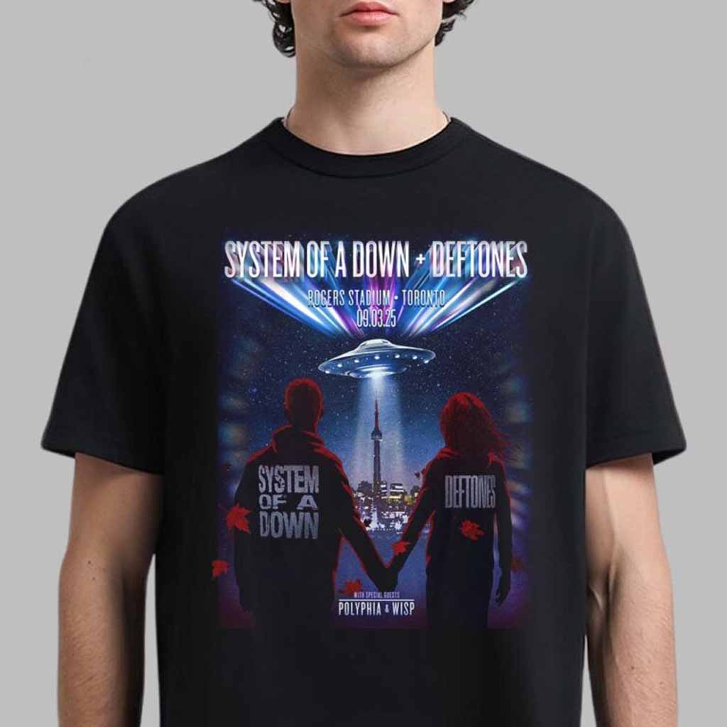 System Of A Down And Deftones Poster For Show In Toronto Canada At Rogers Stadium On September 3 2025 T-Shirt Gifts For Brother-1