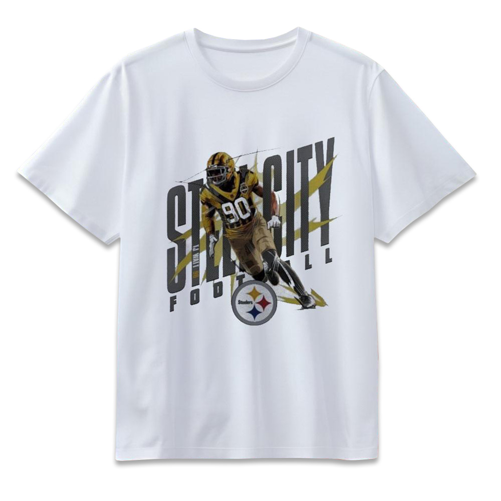 TJ Watt Steel City Football Pittsburgh Steelers T-Shirt TJ Watt Merch Football Fan Gift Ideas-1