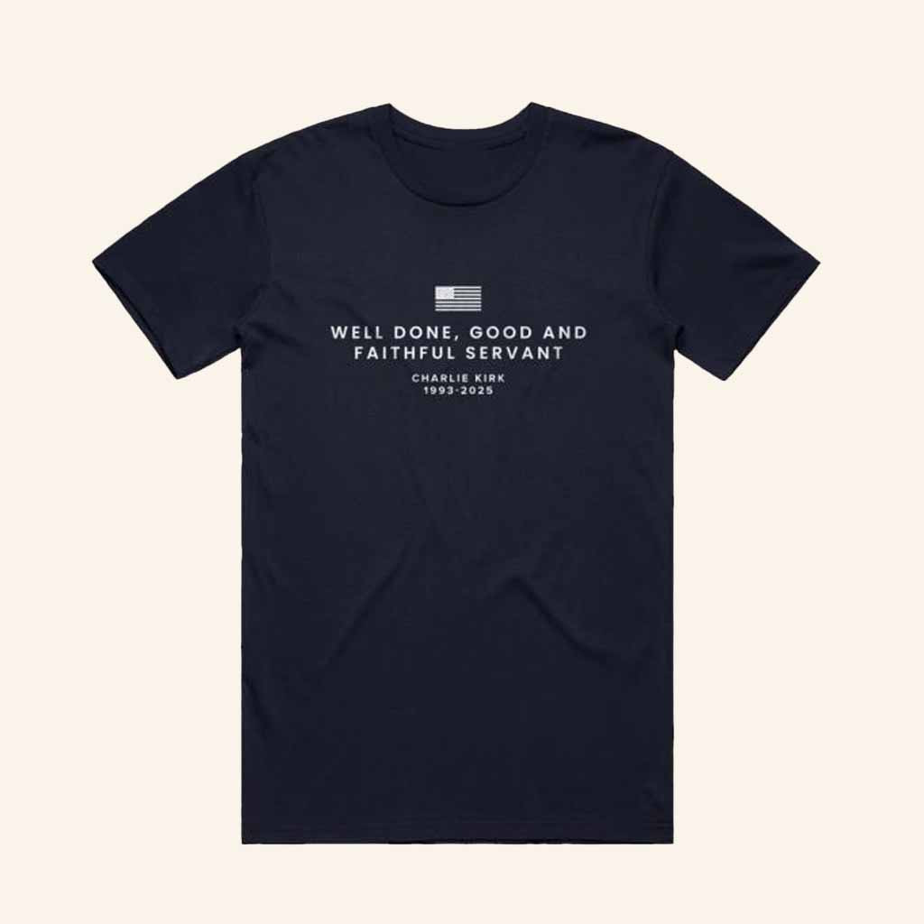 TPUSA Merch Faithful Servant Memorial Tee Charlie Kirk Apparel Gift For Patriots-1 TPUSA Merch Faithful Servant Memorial Tee Charlie Kirk Apparel Gift For Patriots-1