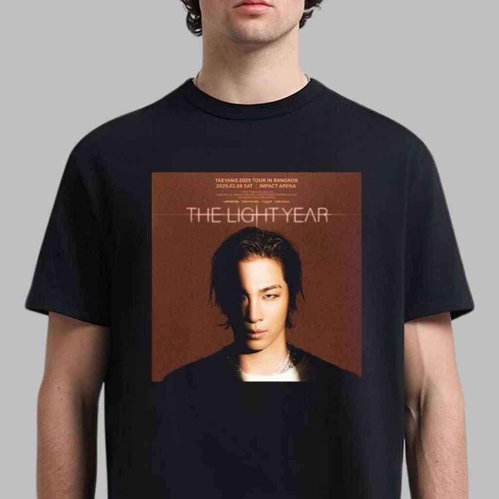 Taeyang Big Bang 2025 Tour In Bangkok The Light Year On February 8 2025 At Impact Arena T-Shirt Gifts For Dad-1