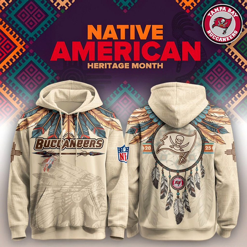 Tampa Bay Buccaneers Native American Heritage Month Hoodie Buccaneers Merch Gift For Fans-1