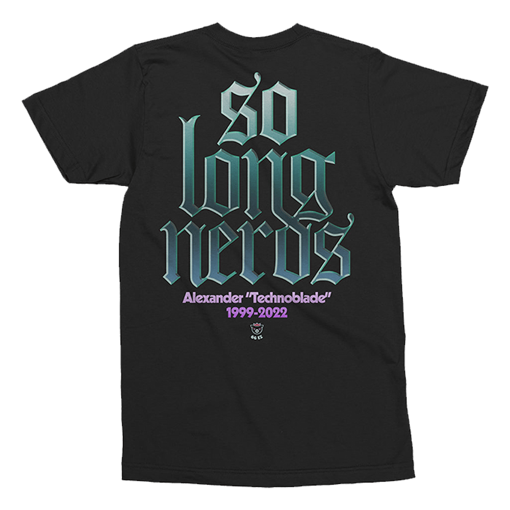 Technoblade Merch Technoblade So Long Nerds T-Shirt Father's Day Gift For Son-1 Technoblade Merch Technoblade So Long Nerds T-Shirt Father's Day Gift For Son-1