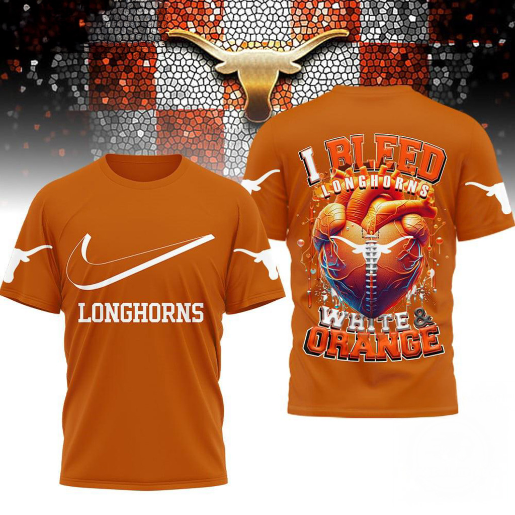 Texas Longhorns 2025 NCAA I Bleed Shirt Texas Longhorns Merch Gift For Football Lovers-1
