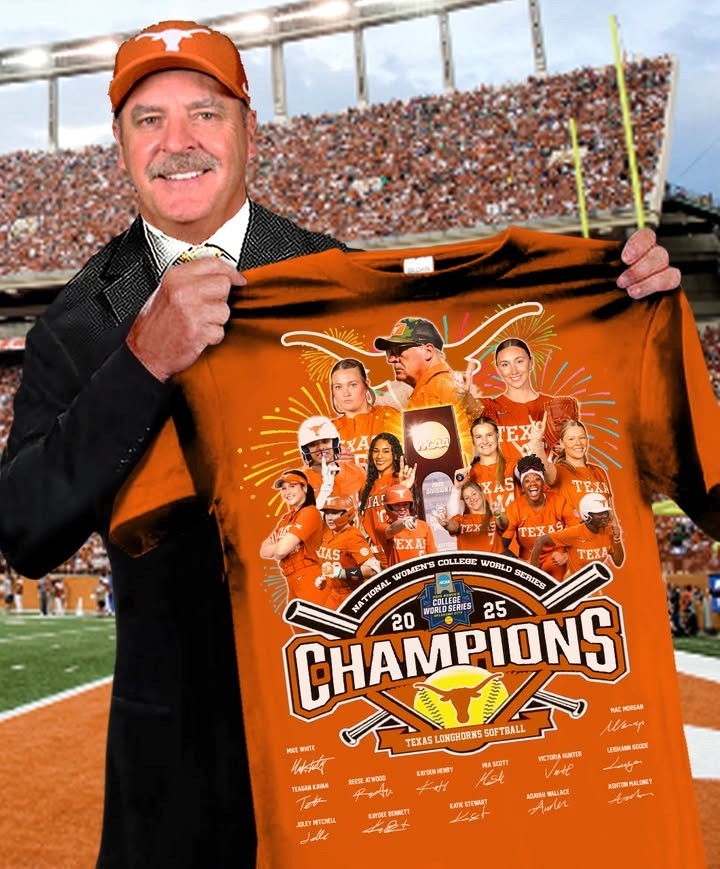 Texas Longhorns Softball NCAA National Champions 2025 Shirt Women's College World Series Texas Longhorns Softball NCAA National Champions 2025 Shirt Women's College World Series