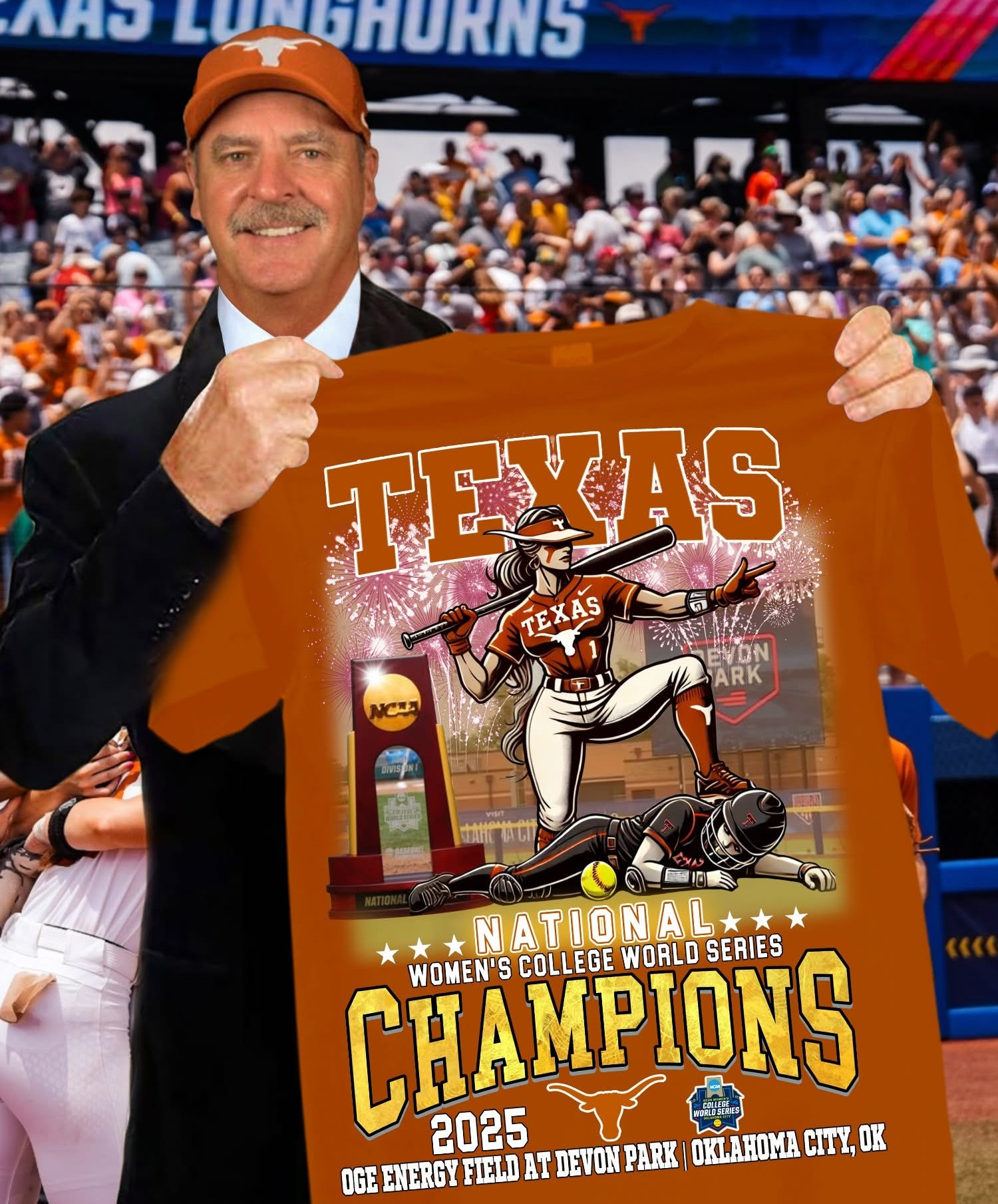 Texas Longhorns Softball NCAA National Champions 2025 T-Shirt Merch Clothing Good Gifts-1