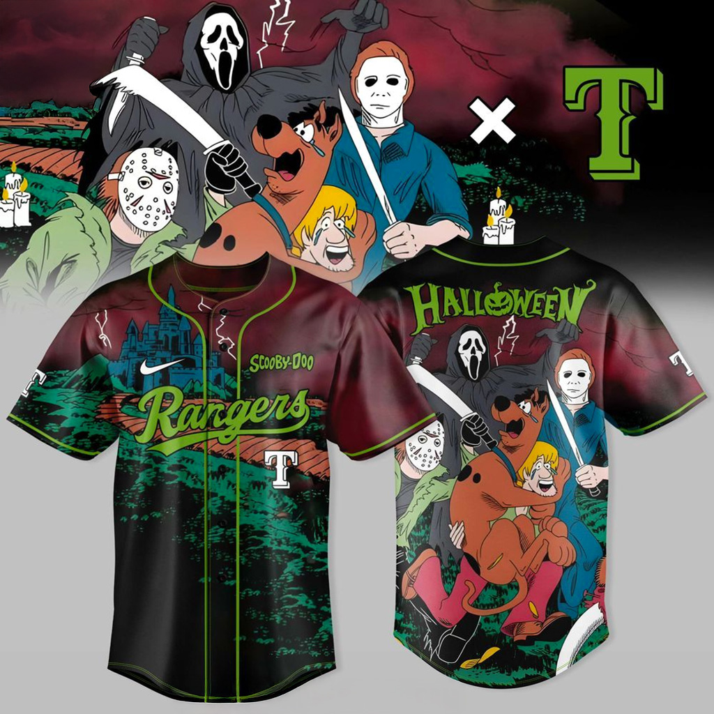 Texas Rangers x 2025 Happy Halloween Scooby Doo Jersey Texas Rangers Merch Gift For Him-1 Texas Rangers x 2025 Happy Halloween Scooby Doo Jersey Texas Rangers Merch Gift For Him-1