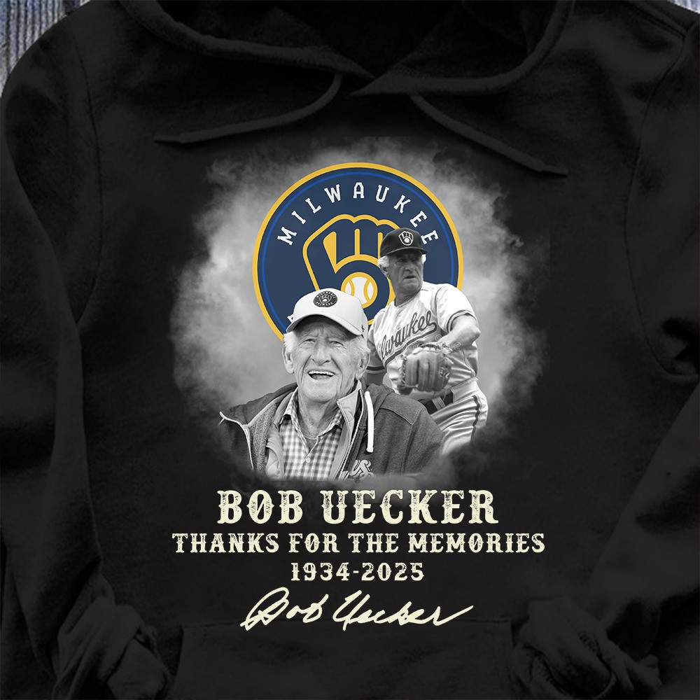 Thank You For The Memories Bob Uecker Hoodie RIP Mr.Baseball Brewers Bob Uecker Merch-1 Thank You For The Memories Bob Uecker Hoodie RIP Mr.Baseball Brewers Bob Uecker Merch-1