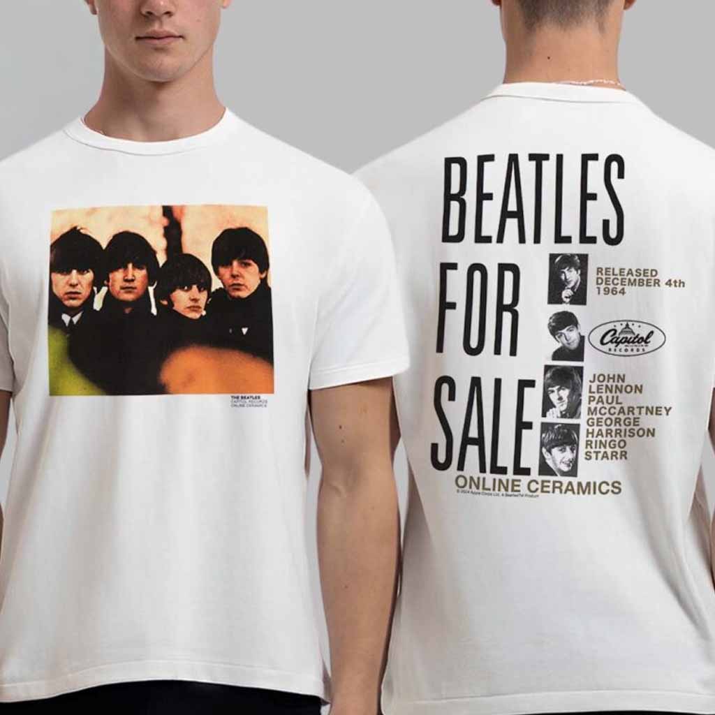 The Beatles x Online Ceramics Beatles For Sale T-Shirt Gifts For Music Fans-1 The Beatles x Online Ceramics Beatles For Sale T-Shirt Gifts For Music Fans-1