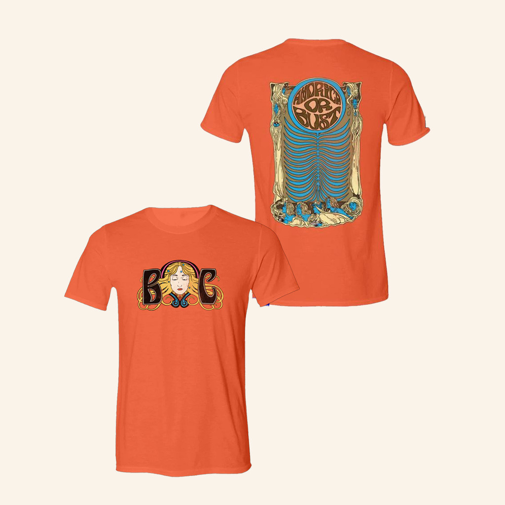 The Black Crowes Merch Amorica Or Bust Orange T-Shirt Gifts For Dudes-1