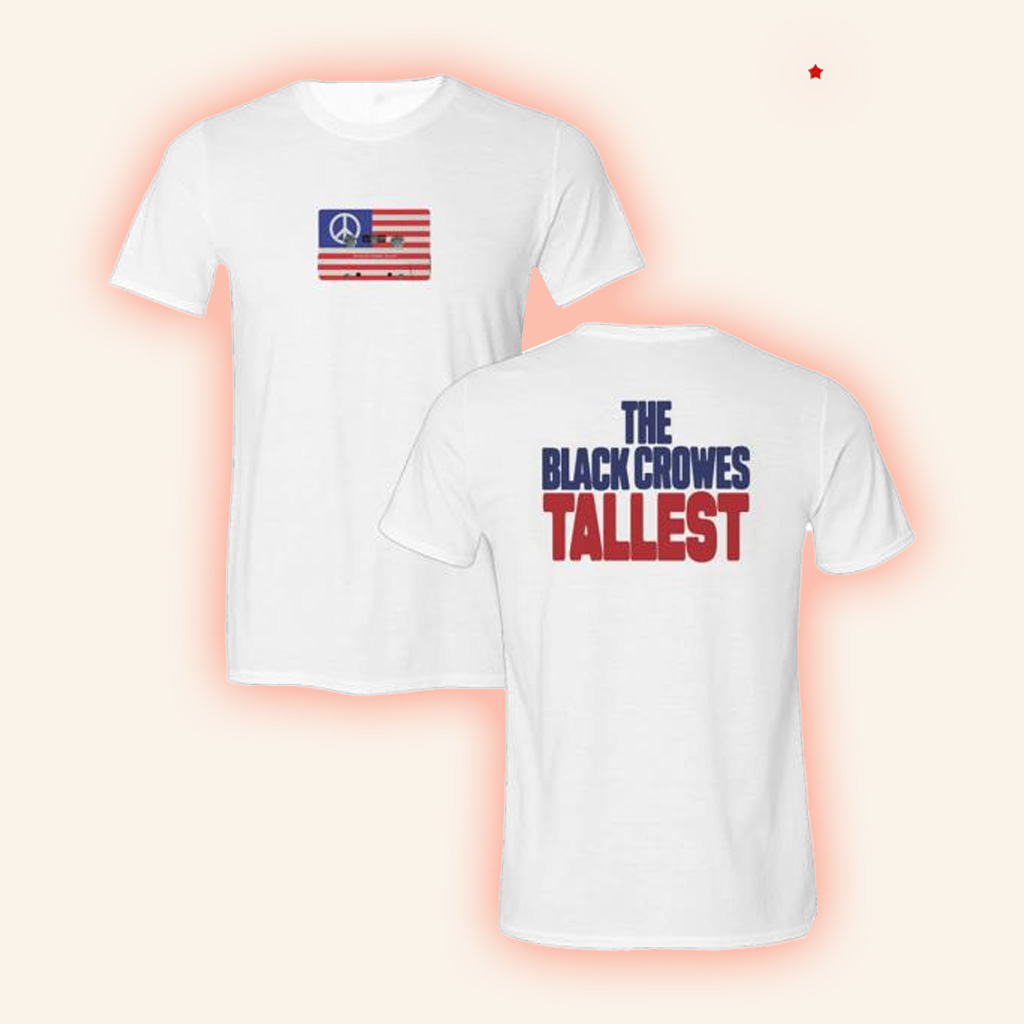 The Black Crowes Merch The Black Crowes Tallest White T-Shirt Gifts For Him-1 The Black Crowes Merch The Black Crowes Tallest White T-Shirt Gifts For Him-1