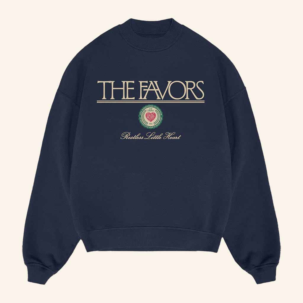 The Favors Merch Restless Little Heart Sweatshirt Best Christmas Gifts For Him-1 The Favors Merch Restless Little Heart Sweatshirt Best Christmas Gifts For Him-1