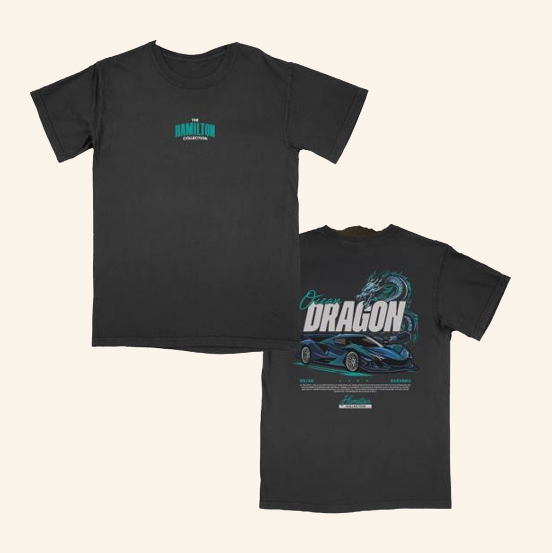 The Hamilton Collection Merch Ocean Dragon Black T-Shirt Best Christmas Presents For Dad-1