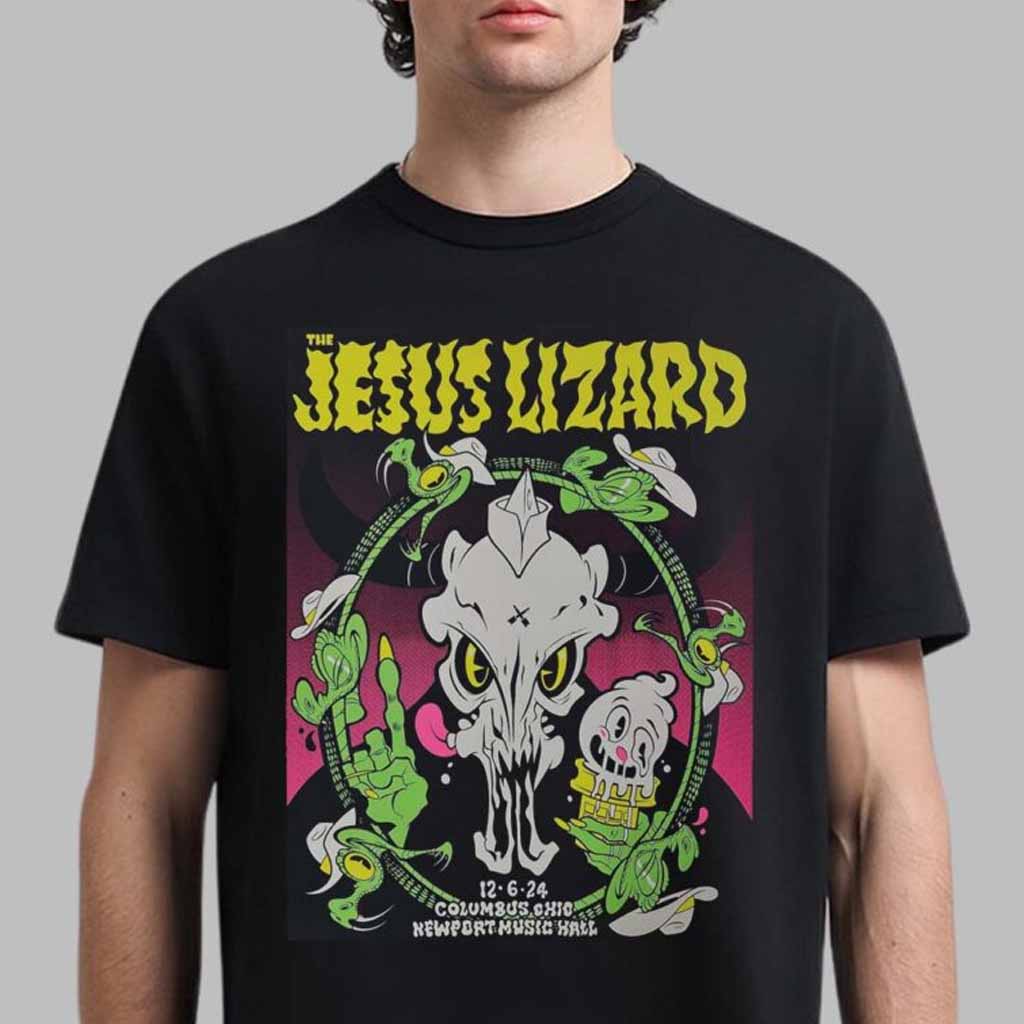The Jesus Lizard Poster For Show In Columbus Ohio At Newport Music Hall On December 6 2024 T-Shirt Gifts For Fans-1