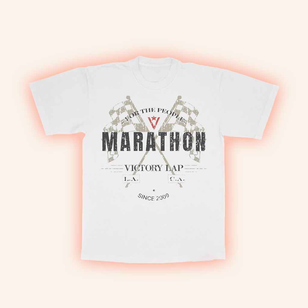 The Marathon Clothing Merch Marathon Victory Flags T-Shirt White Gifts For Besties-1
