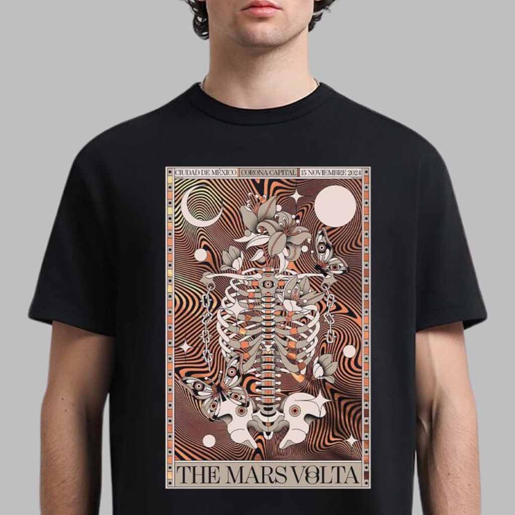 The Mars Volta Merch Poster For Show Ciudad De Mexico 2024 Shirt Gift For Rock Band Fans-1