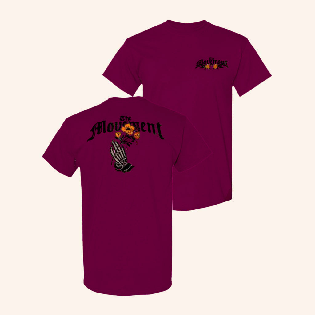 The Movement Vibe Merch Skeleton Hands T-Shirt Best Gifts For Music Lovers-1