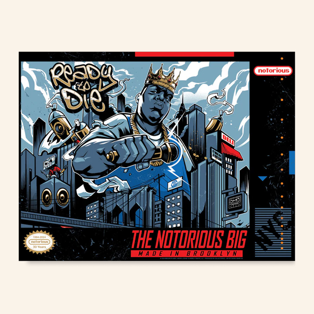 The Notorious BIG Merch Ready To Die Juicy SNES Poster Xmas Presents For Him-1 The Notorious BIG Merch Ready To Die Juicy SNES Poster Xmas Presents For Him-1