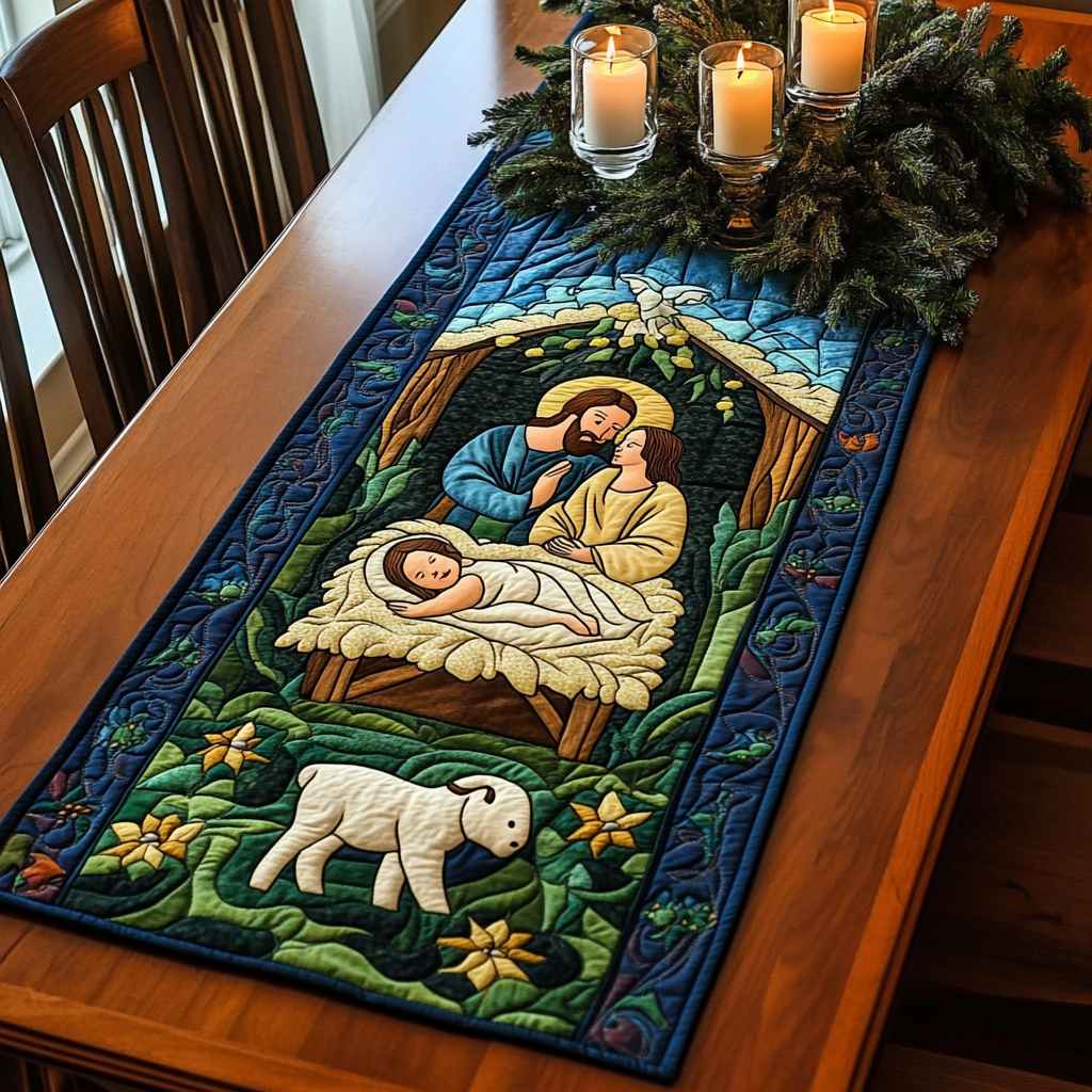 The Season The Reason Quilted Table Runner Christmas Dining Holiday Table Runner Unique Christian Gifts-1 The Season The Reason Quilted Table Runner Christmas Dining Holiday Table Runner Unique Christian Gifts-1