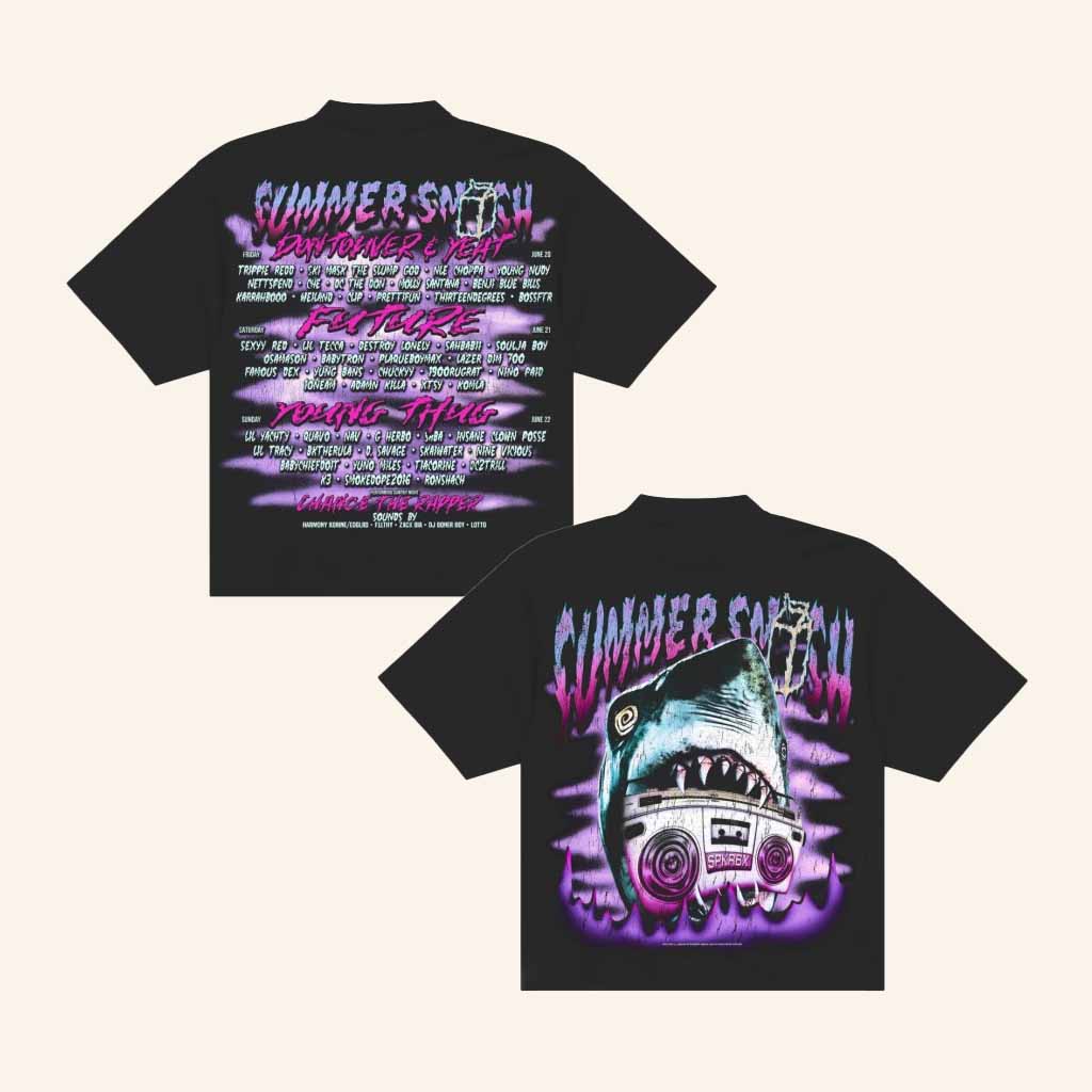 The Summer Smash Merch Shark Black T-Shirt Christmas Ideas For Brother-1