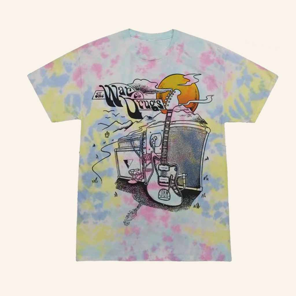 The War On Drugs Merch Guitar Scene Tie Dye T-Shirt Music Lover Gifts For Him-1 The War On Drugs Merch Guitar Scene Tie Dye T-Shirt Music Lover Gifts For Him-1