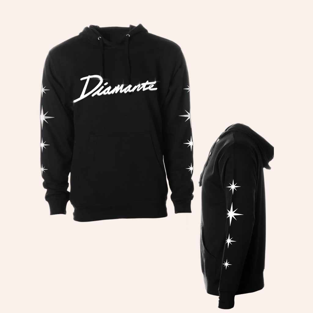 This Diamante Merch Diamante Sparkle Hoodie Music Gift Ideas For Guys-1