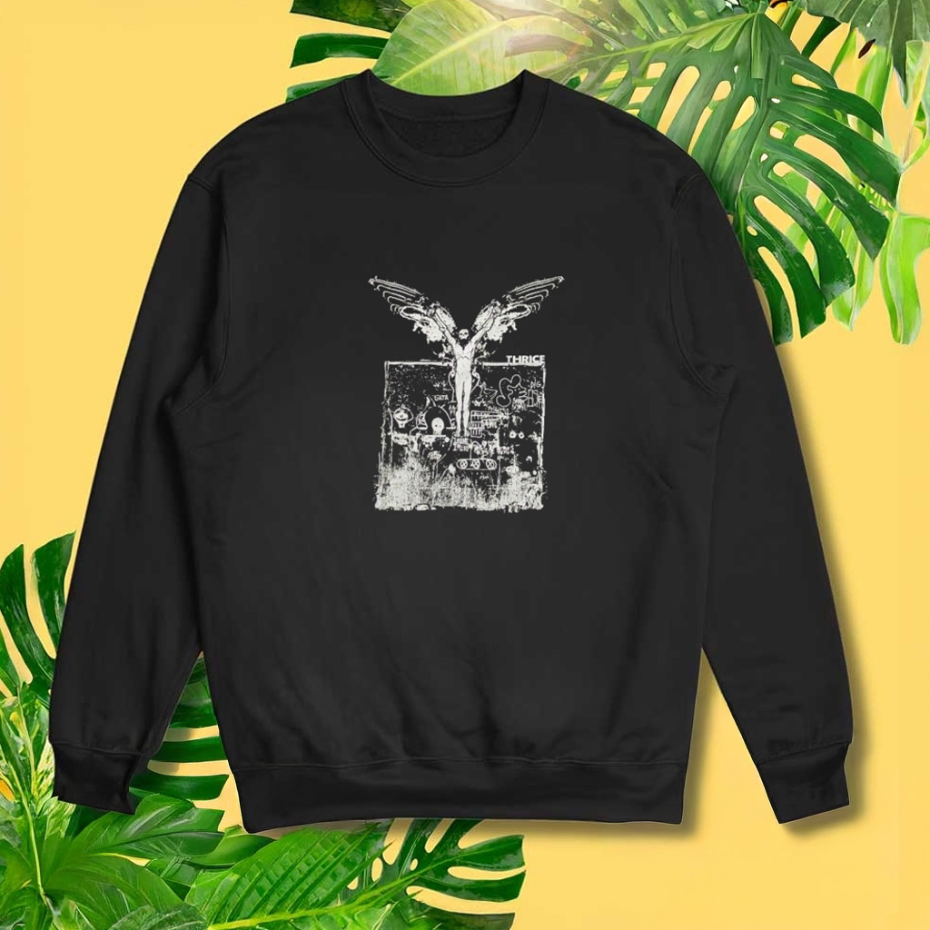 Thrice Band Sweatshirt Post Punk Emo Melodic Hardcore Epitaph Records Fugazi Sweatshirt-1 Thrice Band Sweatshirt Post Punk Emo Melodic Hardcore Epitaph Records Fugazi Sweatshirt-1