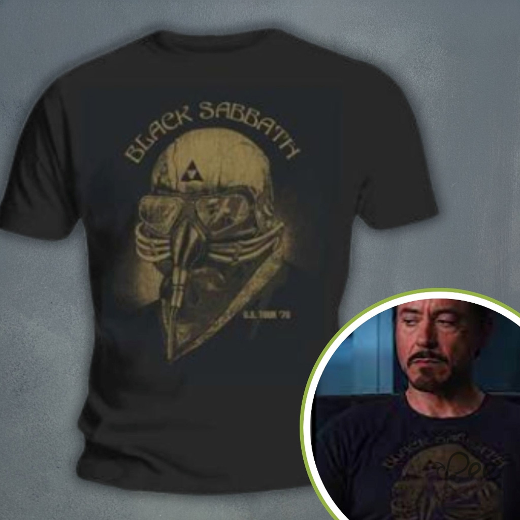 Tony Stark Black Sabbath T-Shirt Music Lover Gifts For Him-1 Tony Stark Black Sabbath T-Shirt Music Lover Gifts For Him-1