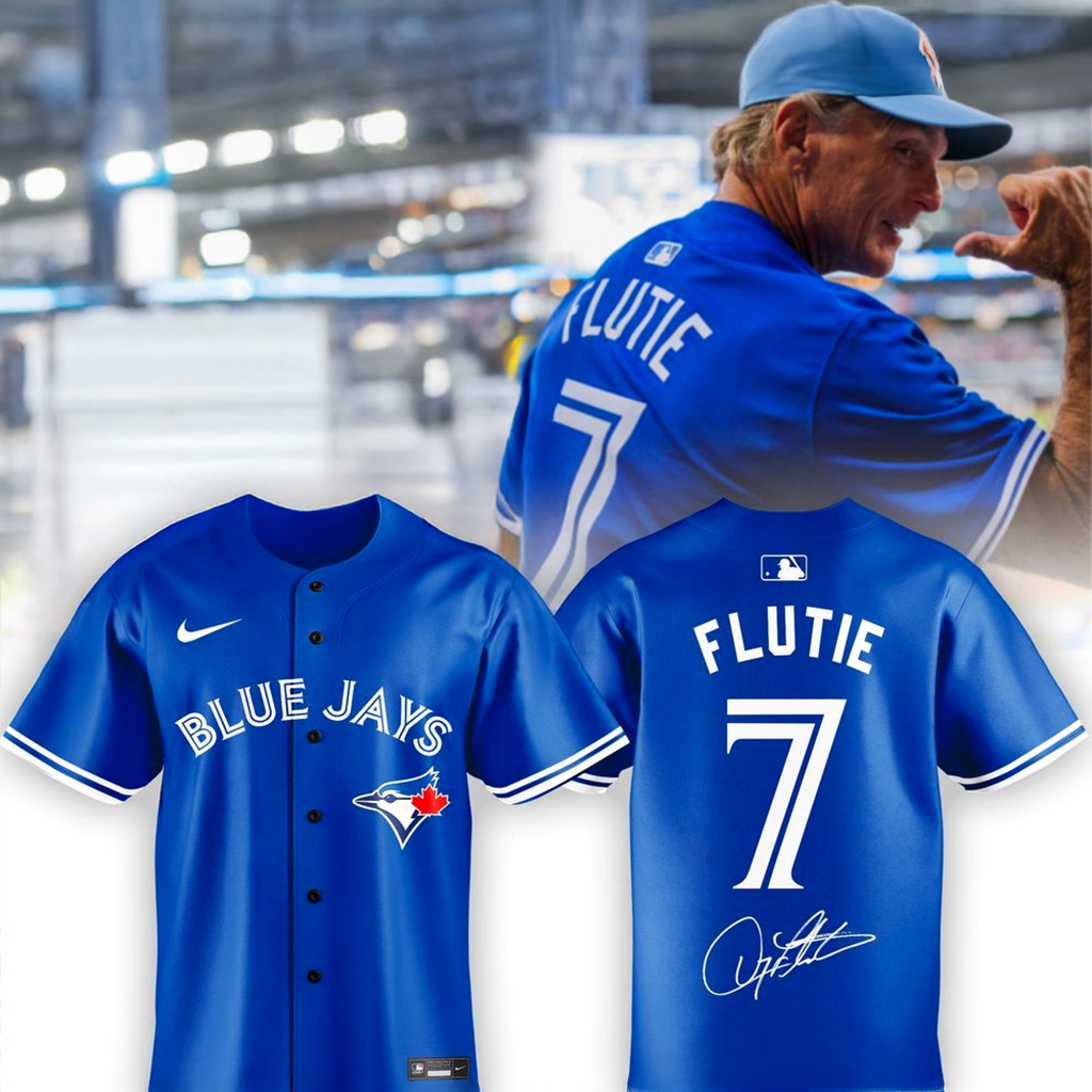 Toronto Blue Jays Doug Flutie Jersey Toronto Blue Jays Merch Gifts For Baseball Lovers-1