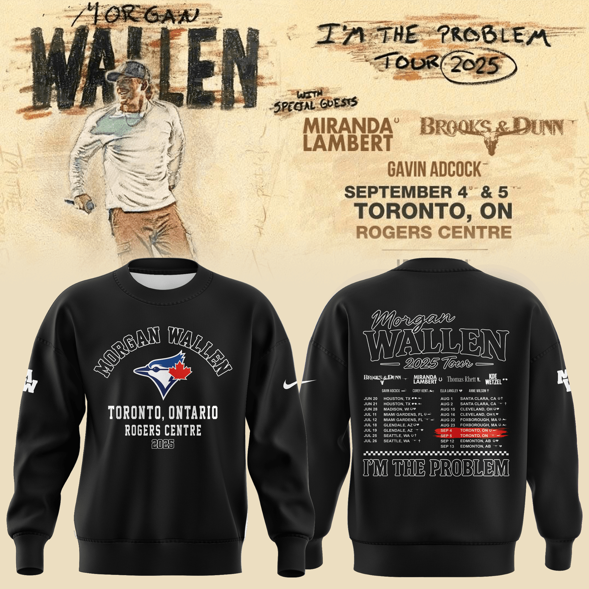 Toronto Blue Jays X Morgan Wallen Hoodie 7 Summers Toronto Blue Jays Best Wallen Merch-1 Toronto Blue Jays X Morgan Wallen Hoodie 7 Summers Toronto Blue Jays Best Wallen Merch-1