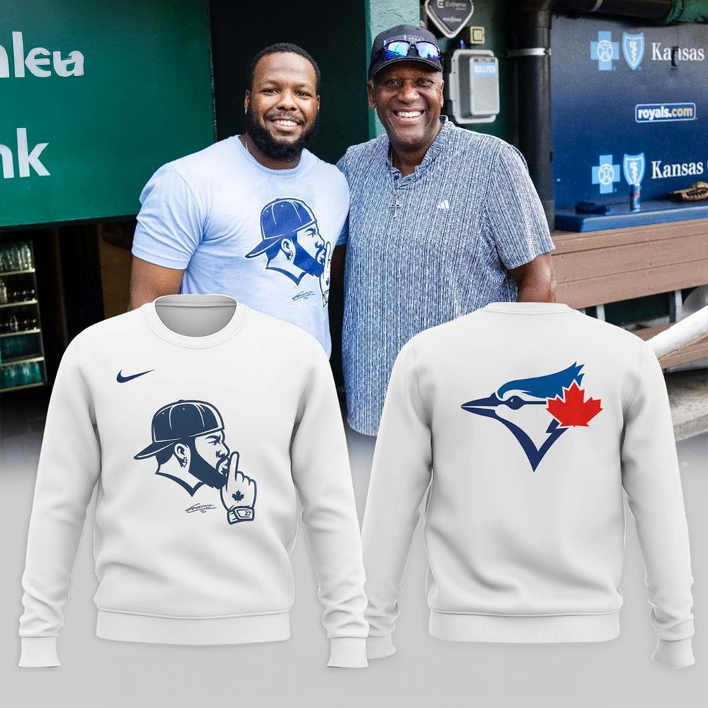 Toronto Blue Jays x Vladdy Shush Sweatshirt Blue Jays Merch Baseball Enthusiast Gifts-1 Toronto Blue Jays x Vladdy Shush Sweatshirt Blue Jays Merch Baseball Enthusiast Gifts-1