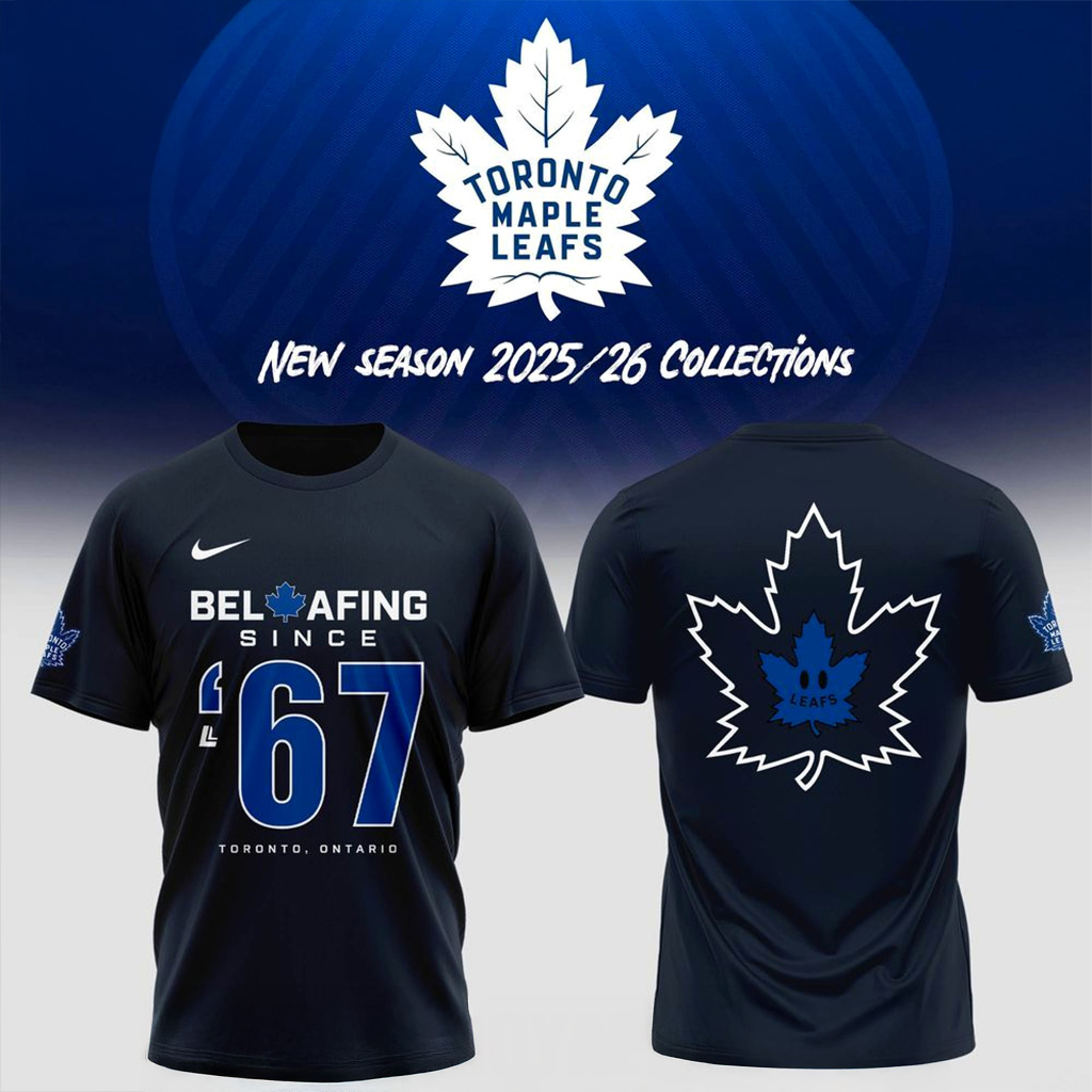 Toronto Maple Leafs 2025 26 New Season Collections T-Shirt Toronto Maple Leafs Merch-1 Toronto Maple Leafs 2025 26 New Season Collections T-Shirt Toronto Maple Leafs Merch-1