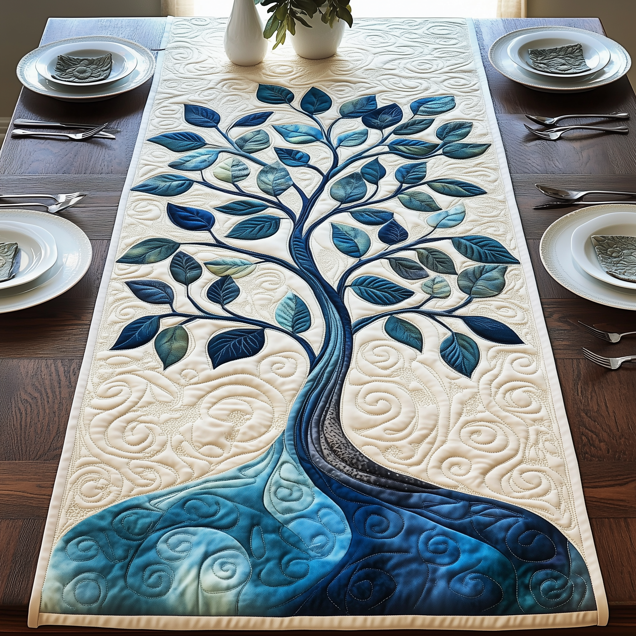 Tree Of Life Quilted Table Runner Valentine Day Ideas For Wife-1 Tree Of Life Quilted Table Runner Valentine Day Ideas For Wife-1