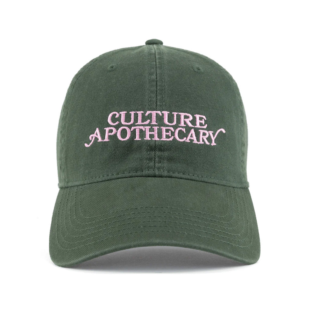 Turning Point USA Hat Embroidered Culture Apothecary Grn Pink Hat TPUSA Merch Charlie Kirk Merch-1