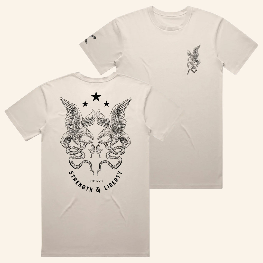 Turning Point USA Shirt Charlie Kirk Merch Strength And Liberty T-Shirt TPUSA Merch Him Gifts-1