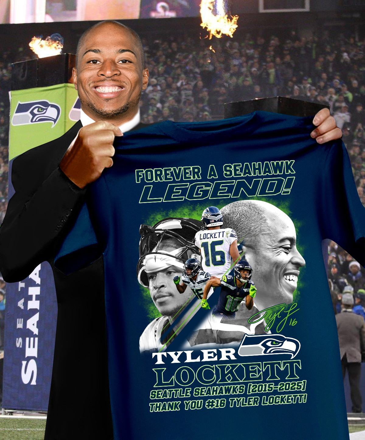 Tyler Lockett Forever A Seahawk Legend Shirt Seattle Seahawks Thank You #16 Tyler Lockett-1 Tyler Lockett Forever A Seahawk Legend Shirt Seattle Seahawks Thank You #16 Tyler Lockett-1