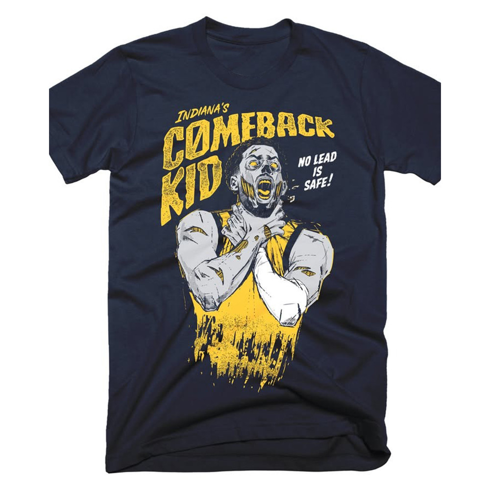 Tyrese Haliburton Choke T-Shirt Indiana Pacers Comeback Kid No Lead Is Safe Fan Gifts-1 Tyrese Haliburton Choke T-Shirt Indiana Pacers Comeback Kid No Lead Is Safe Fan Gifts-1